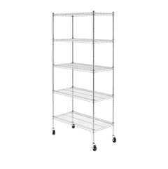 SafeRacks 18" x 36" x 72" 5-Tier Wire Shelving