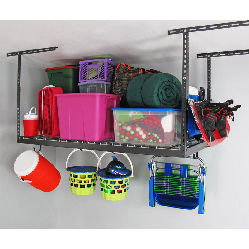 SafeRacks 4' x 6' Overhead Garage Storage Rack