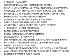 Tuxedo Deluxe Storage Lift (9K)