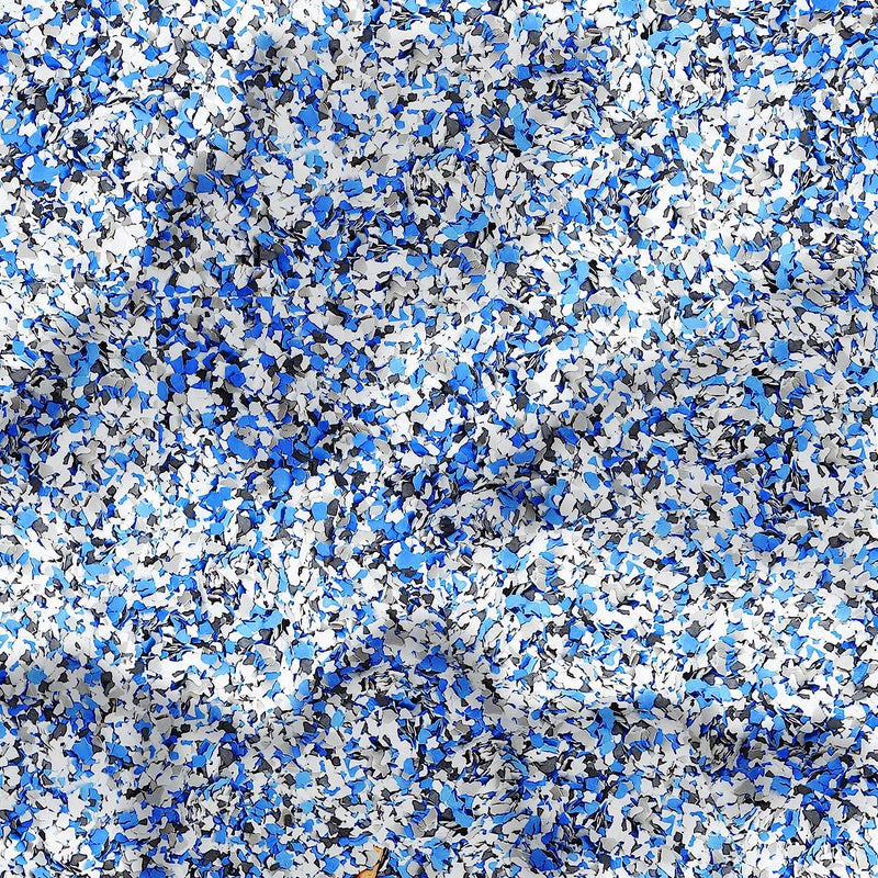 9 Kg/ 20 lb Decorative Color Chips Garage Floor Epoxy Kit (Black White Gray Blue)