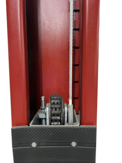Launch Two Post Floor Plate (Symmetric) - Red (9K)