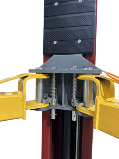 Launch Two Post Floor Plate (Asymmetric) - Red (9K)