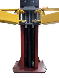 Launch Two Post Floor Plate (Asymmetric) - Red (9K)