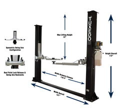 Tuxedo Two Post Floor Plate Lift (9K)