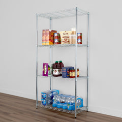 SafeRacks 18" x 36" x 72" 4-Tier Wire Shelving