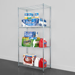 SafeRacks 18" x 36" x 72" 4-Tier Wire Shelving