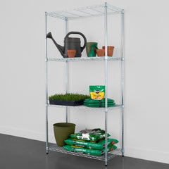 SafeRacks 18" x 36" x 72" 4-Tier Wire Shelving