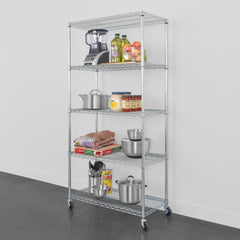 SafeRacks 18" x 36" x 72" 5-Tier Wire Shelving