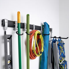 SafeRacks Sport Utility | Wall Mount Garage Storage Rack System  | Rail and Track Mounted Hanger