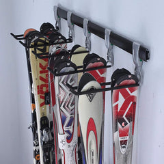 SafeRacks Ski, Snowboard, Surfboard | Wall Storage Rack System Home Garage Rail and Track Hanger