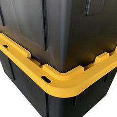 Lockable Storage Bin - 27 Gallon - Set of 5